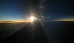 Солнечное затмение с борта самолёта